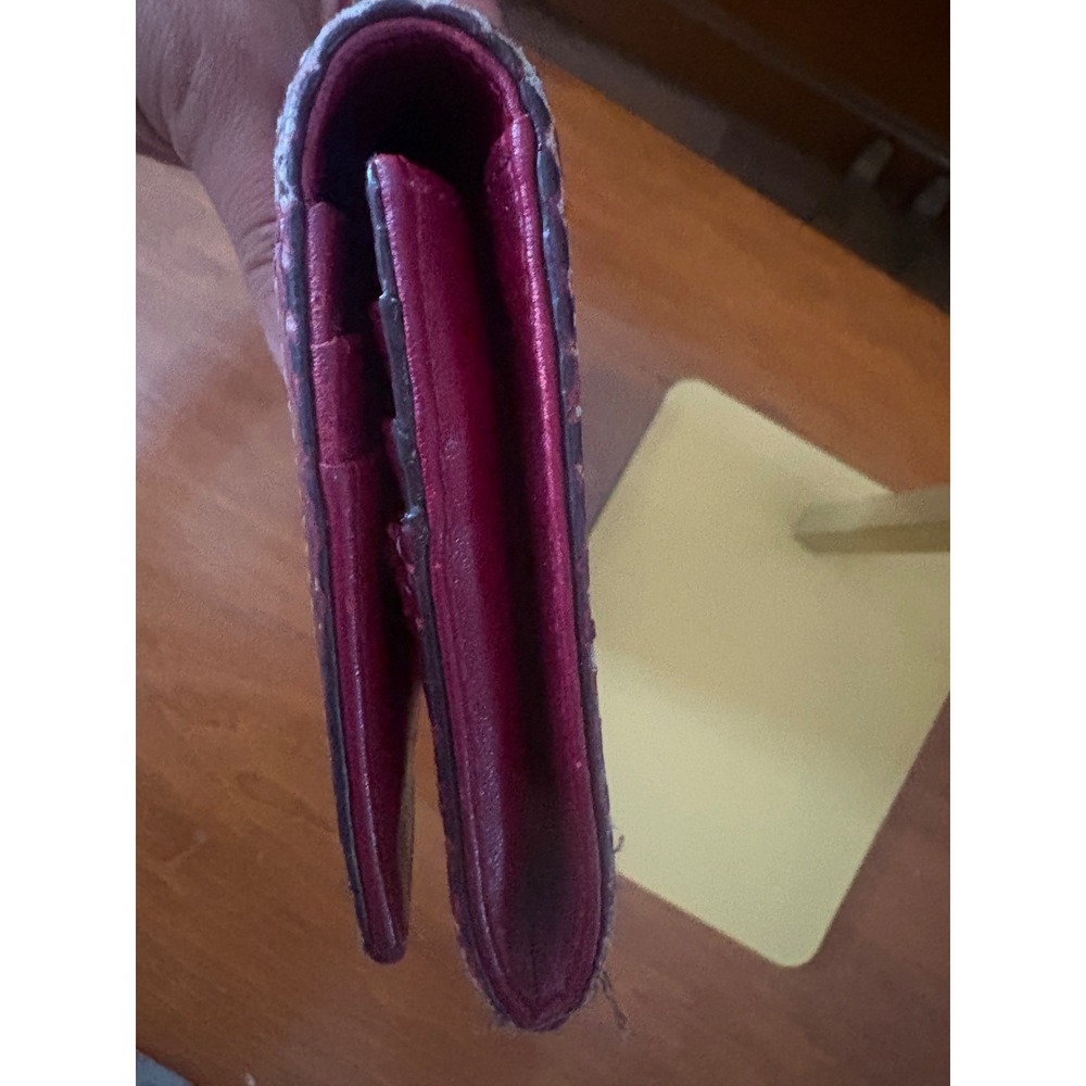 Coach Patchwork Signature Wallet Python Trim Burg… - image 7